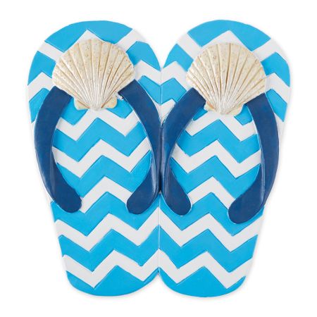 SEASHELL FLIP FLOPS STEPPING STONE